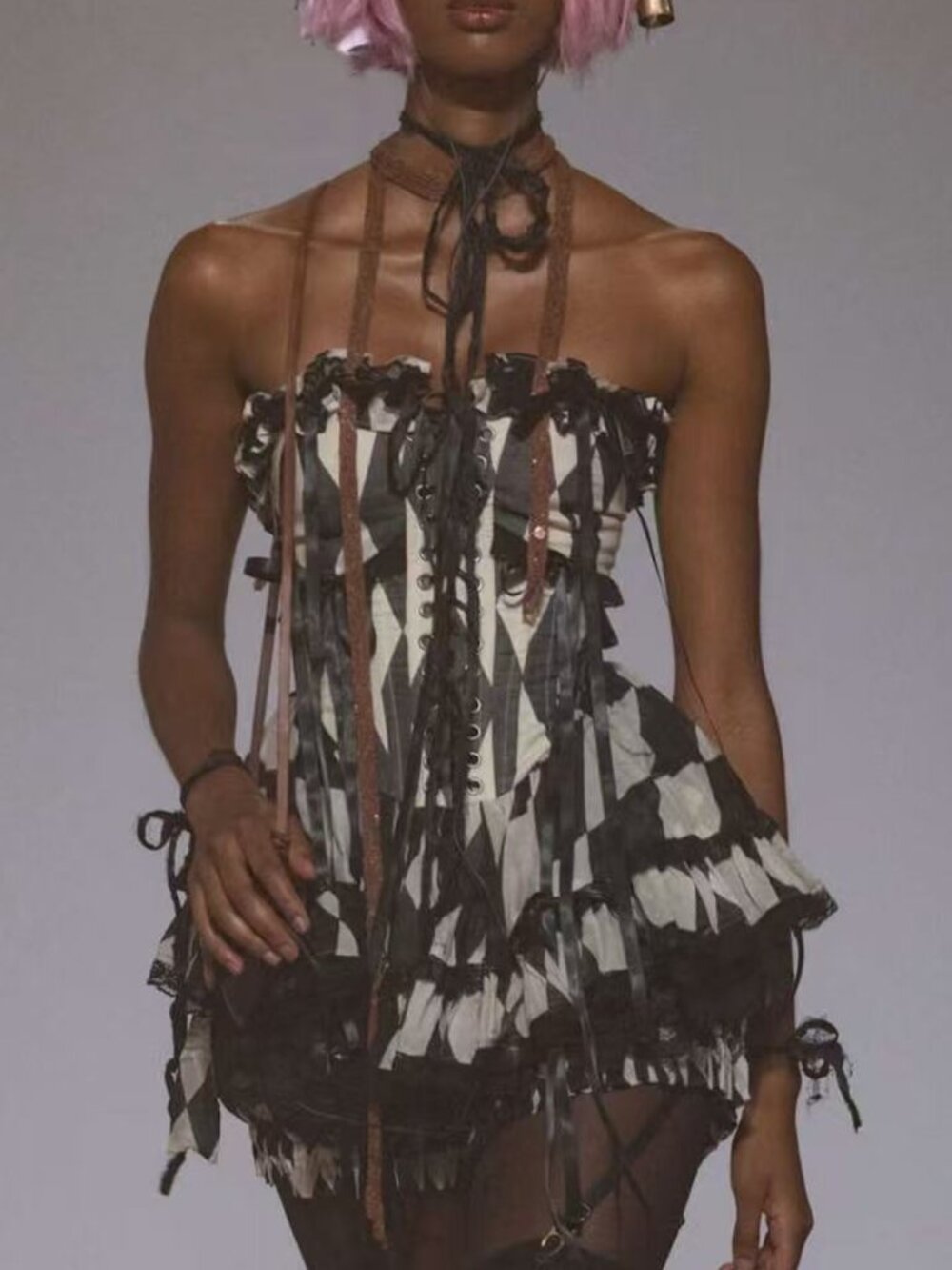 NWT Selkie The Harlequin Main Stage Corset Top Medium